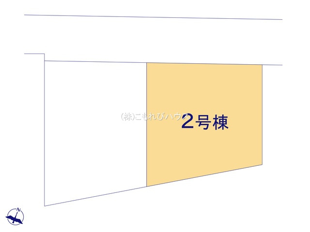 鴻巣市大間　新築一戸建て　2区画　02の区画図|2号棟