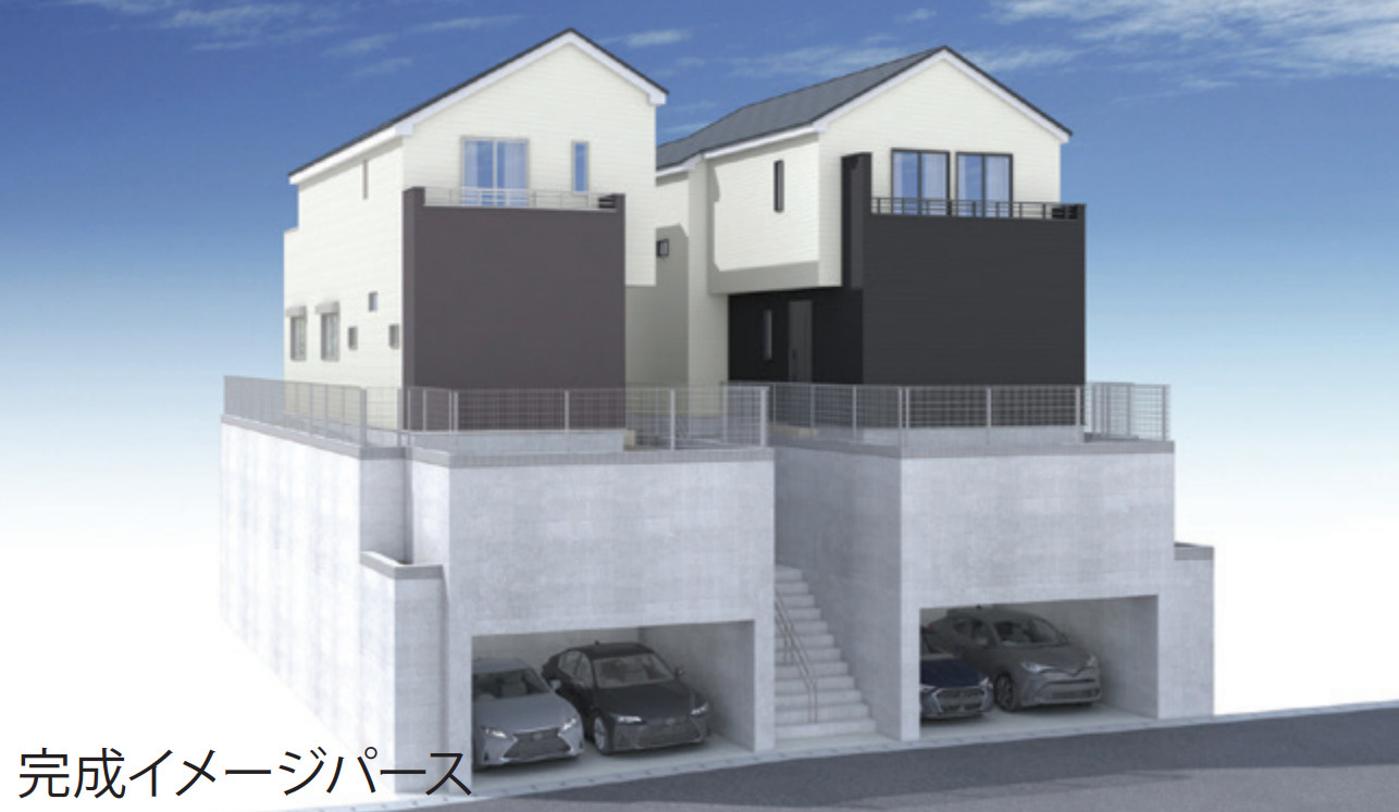 横浜市金沢区長浜2丁目 新築戸建て【仲介手数料無料】カースペース2台