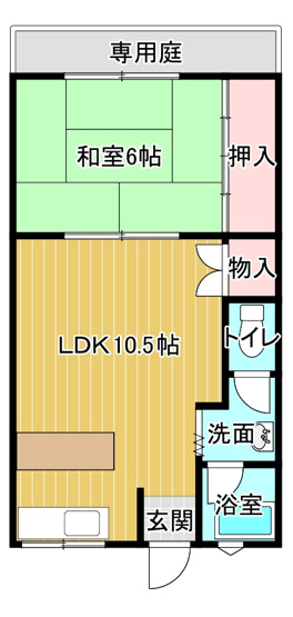 【間取り】 | ハイツヤマグチ