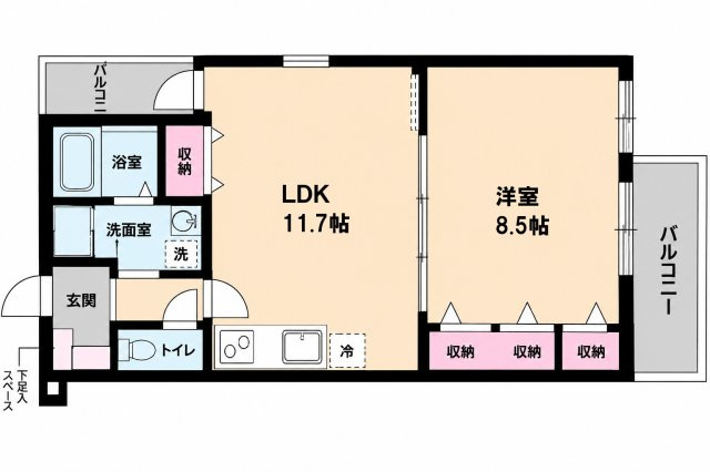 【間取り】 | フジパレス今川Ⅲ番館