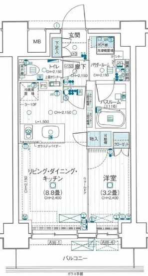 【間取り】 | デュオステージ海老名2