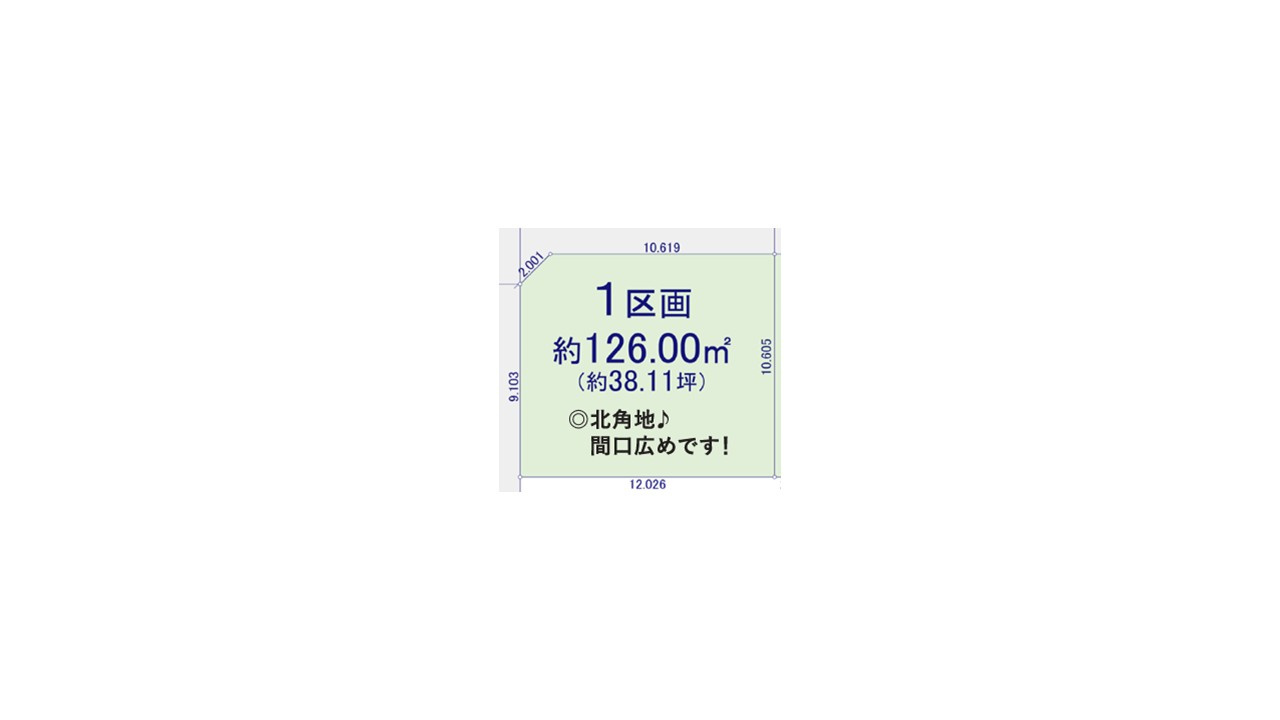 日野市多摩平２０期　１区画の区画図