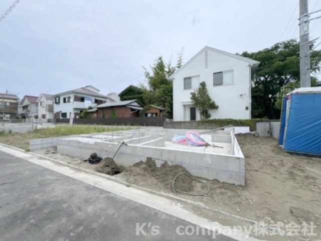 茅ヶ崎市ひばりが丘　新築戸建　1号棟の外観|2026.7.12撮影◇