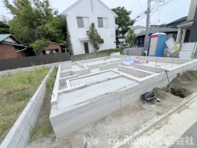 茅ヶ崎市ひばりが丘　新築戸建　1号棟の外観|2026.7.12撮影◇