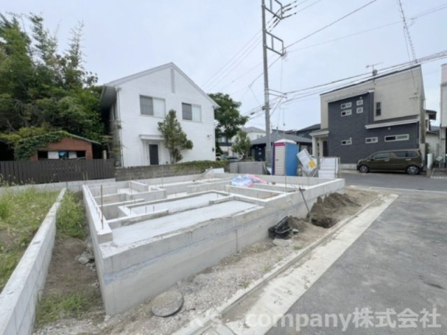 茅ヶ崎市ひばりが丘　新築戸建　1号棟の外観|2026.7.12撮影◇