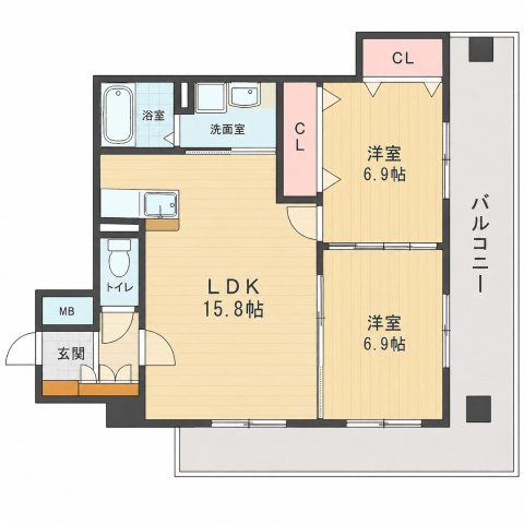 ホープ花屋敷の間取り