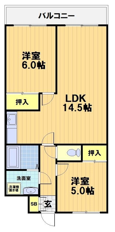 モアライフ酒井松の間取り