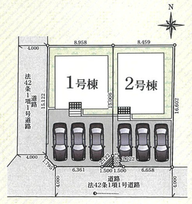 【区画図】 | Cradle garden　柴田町北船岡第１１　１号棟