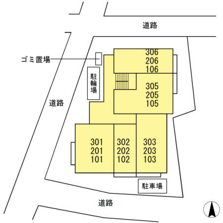 カーサ ルチェンテの区画図