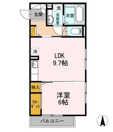 カーサ ルチェンテの間取り
