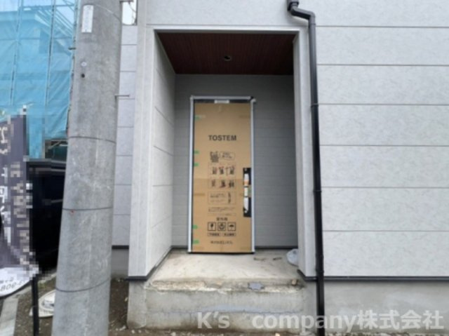 茅ヶ崎市ひばりが丘　新築戸建　2号棟の玄関|2026.9.5撮影◇
