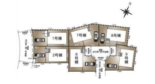 【横浜市青葉区美しが丘西2丁目7-15全10棟新築戸建て】★仲介手数料無料★（美しが丘西小学校・美しが丘中学校）の間取り