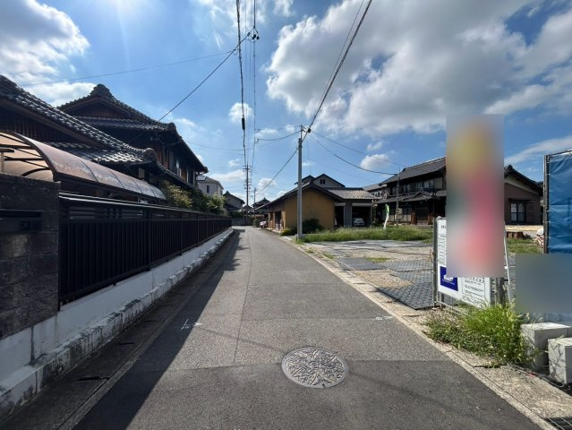 ハートフルタウン　一宮市開明杁西郭　全４区画分譲の前面道路含む現地写真|「現地（2026年9月1日）撮影」　　
■前面道路　
■ヤマダ不動産　株式会社リライフ