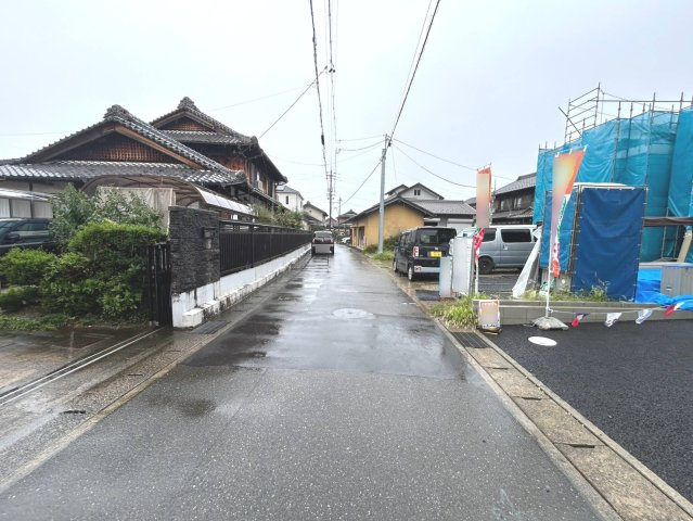 ハートフルタウン　一宮市開明杁西郭　全４区画分譲の前面道路含む現地写真|「現地（2026年9月1日）撮影」　　
■前面道路　
■ヤマダ不動産　株式会社リライフ
