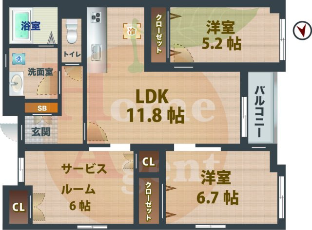 【間取り】 | Ｌｓレジデンス高円寺 | 2SLDKのお部屋です。