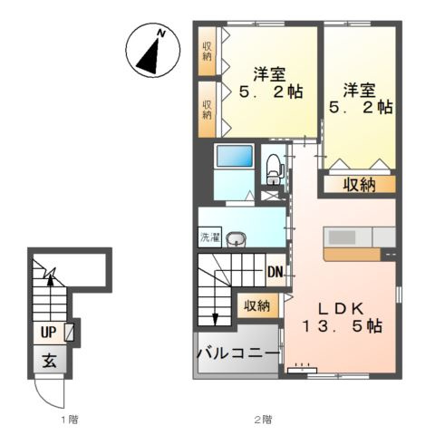 【間取り】 | グランドパレス　弐番館