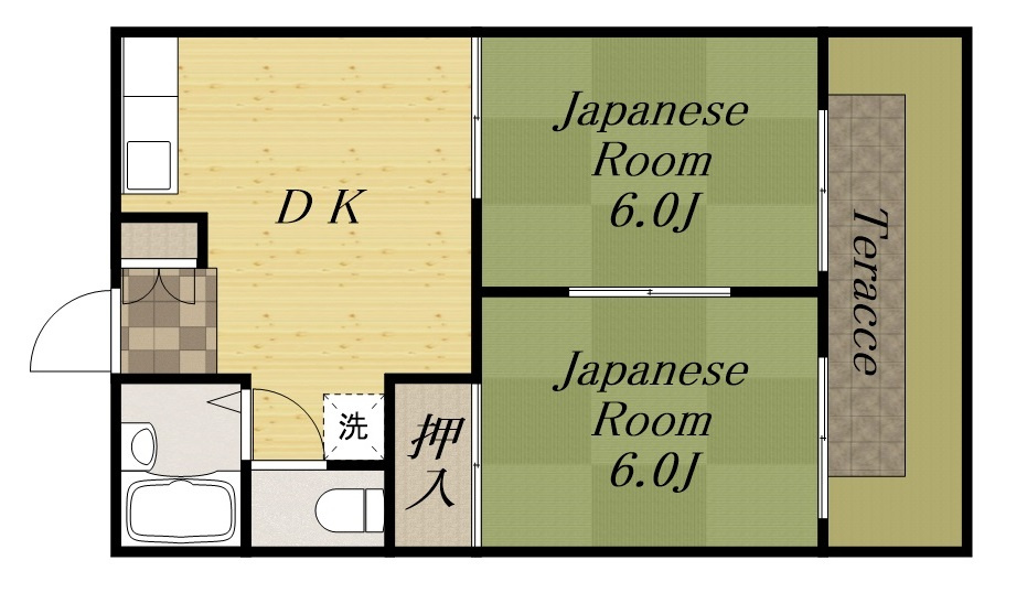 安井ハイツの間取り