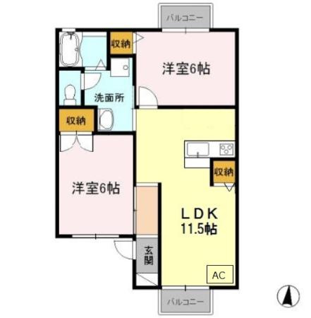【間取り】 | グランドールミツトヨ