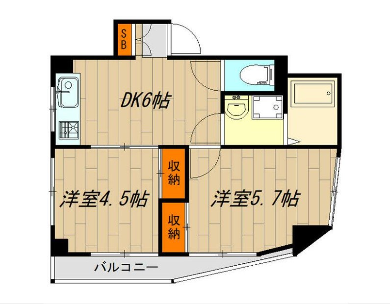 エステート岸野の間取り