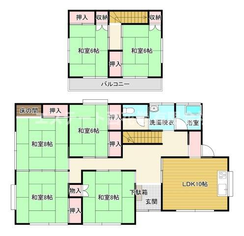 花巻市狼沢第4地割　土地建物