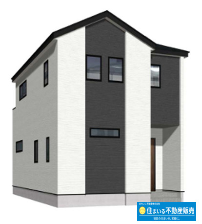 福岡市西区生の松原１丁目１期　１号棟の外観パース