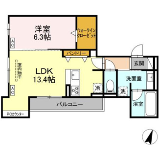 【間取り】 | ビスタレイルウェイ八田
