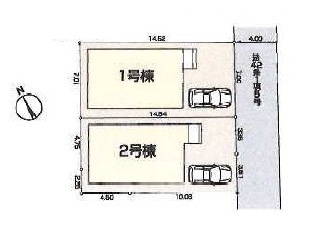 鶴ヶ島市鶴ヶ丘新築戸建の区画図