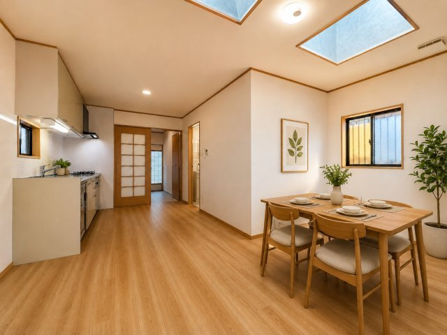 西区歌里町戸建の居間・リビング|ホームステージングイメージ図