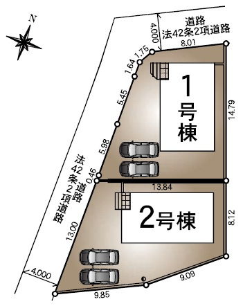島内(第5)の区画図