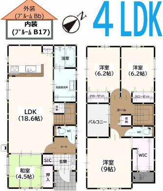 久山町久原６期　５号棟の間取り