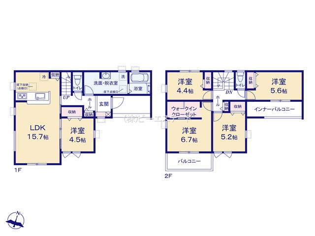 【間取り】 | 知多市日長台第3【仲介手数料0円】