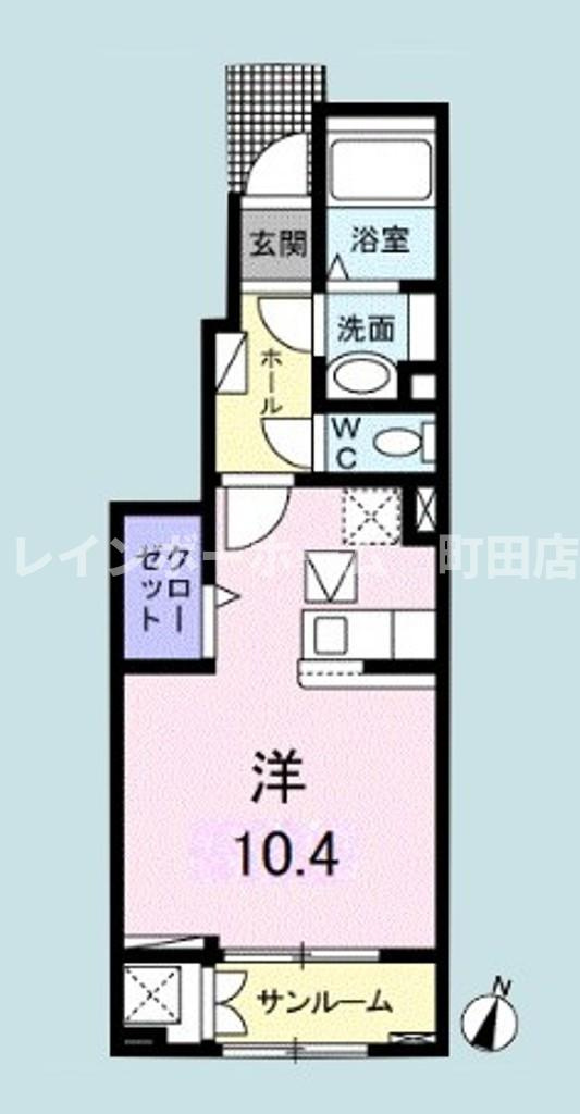 グレイス相模が丘2※初期費用分割あと払いサービス利用可能物件の間取り