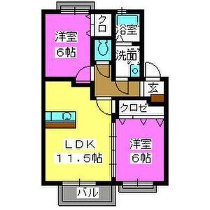 ティアラ観世音寺の間取り|別号数タイプ