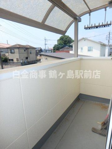 坂戸市中小坂中古戸建のバルコニー