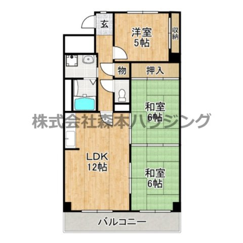 【間取り】 | 　パープルソシア
