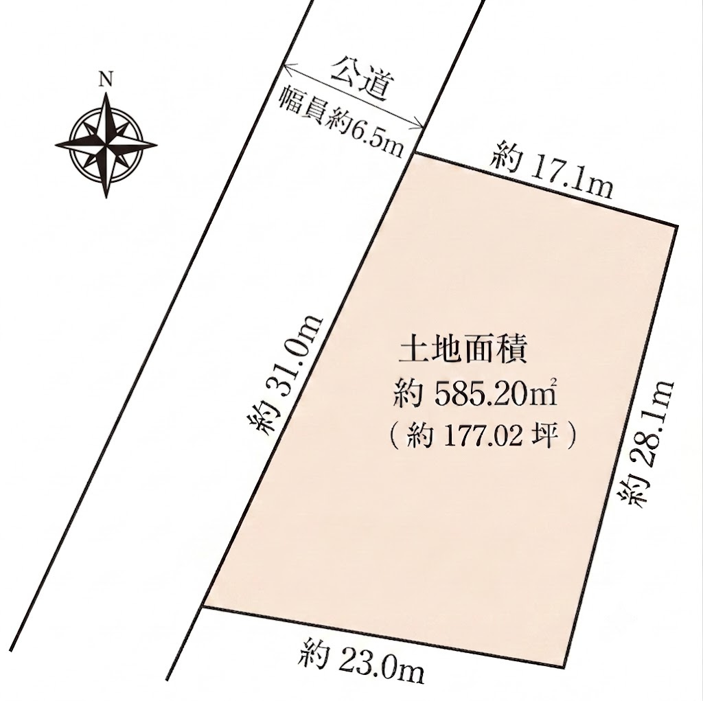 国分北3丁目　古家付き売地（海老名駅・建築条件無し）の画像