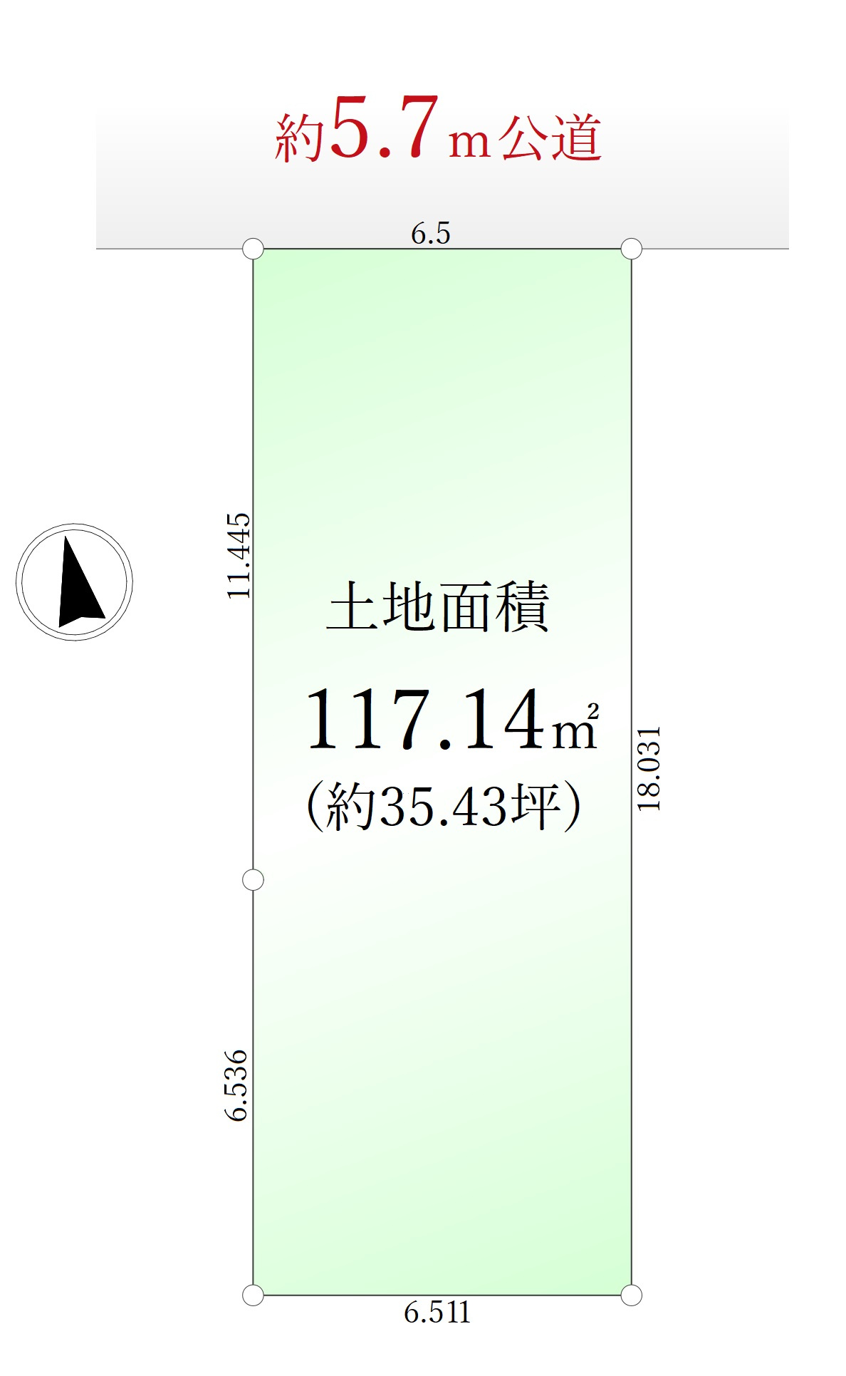 板橋区常盤台3丁目 限定1区画の土地図|土地面積117.14m2 建築条件ございません
お好きなプランで建築できます♪