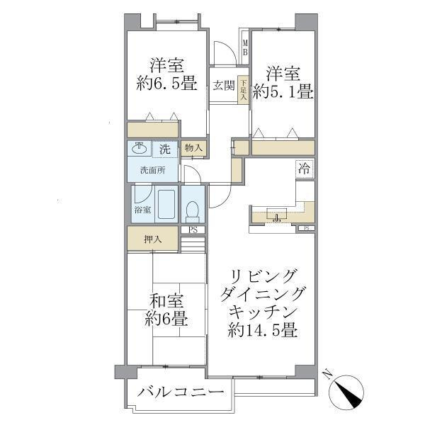 ＩＳＭ南柏の間取り