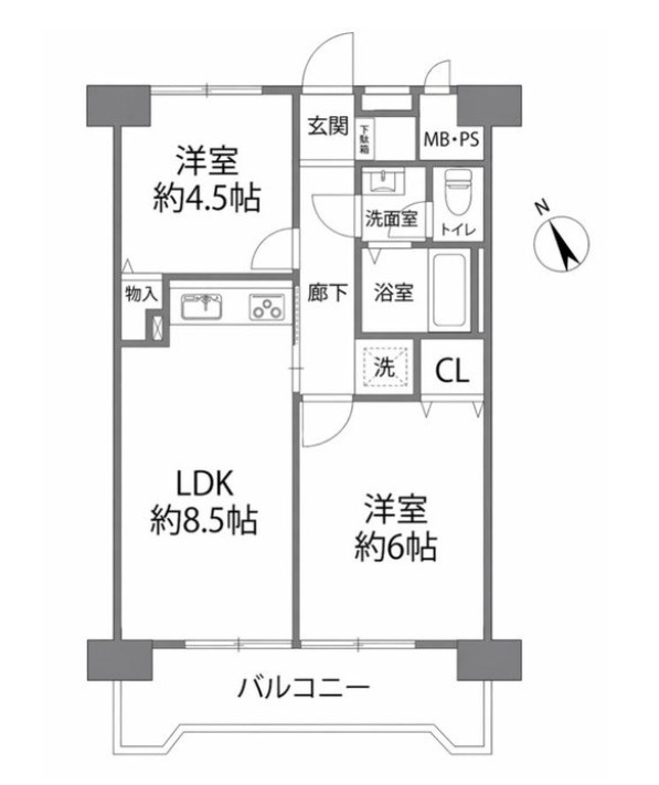 多摩川ハイホームの間取り