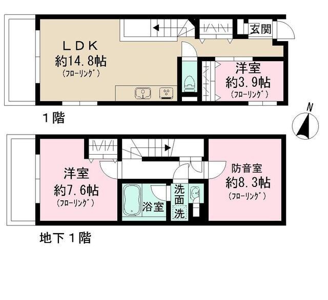 Admiral　Himonyaの間取り| 