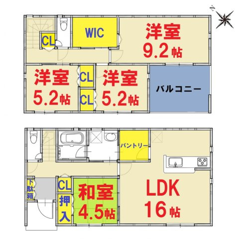 【間取り】 | 土合本町１丁目1号棟 | ご見学はお気軽に0476-37-3888までお問合せ下さい！