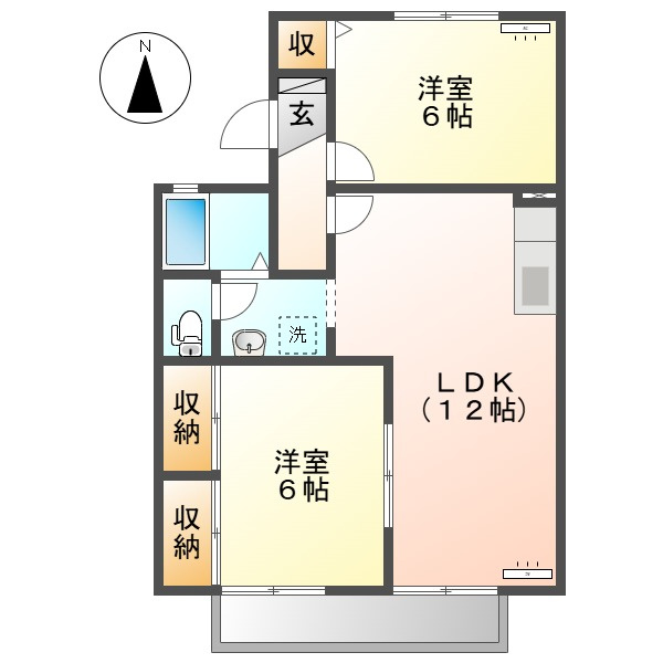 楠小路Ｂの間取り