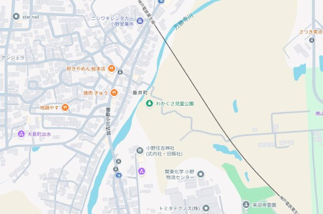 小野市垂井町　第5期　新築一戸建ての地図