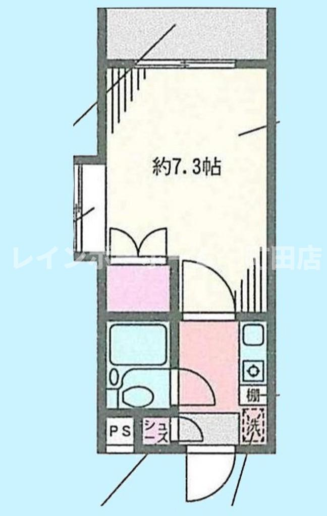 ジュネパレス相模原07※初期費用分割後払いサービス利用可能物件の間取り