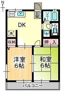 【間取り】 | エルフォーレストⅡ