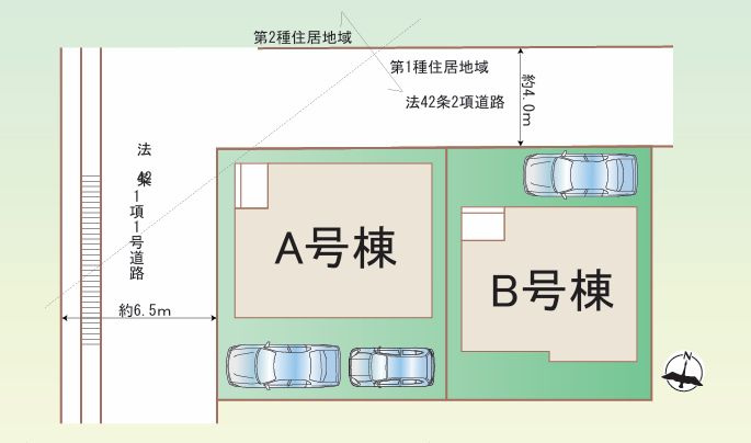 厚木市酒井新築戸建て　A号棟の区画図|区画図「厚木市酒井新築戸建て」