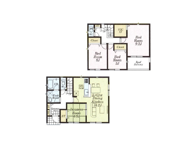 【間取り】 | 志木市下宗岡2丁目　新築一戸建住宅　全3棟　(志木本店) | 全室南東向きの明るく開放的な住空間。