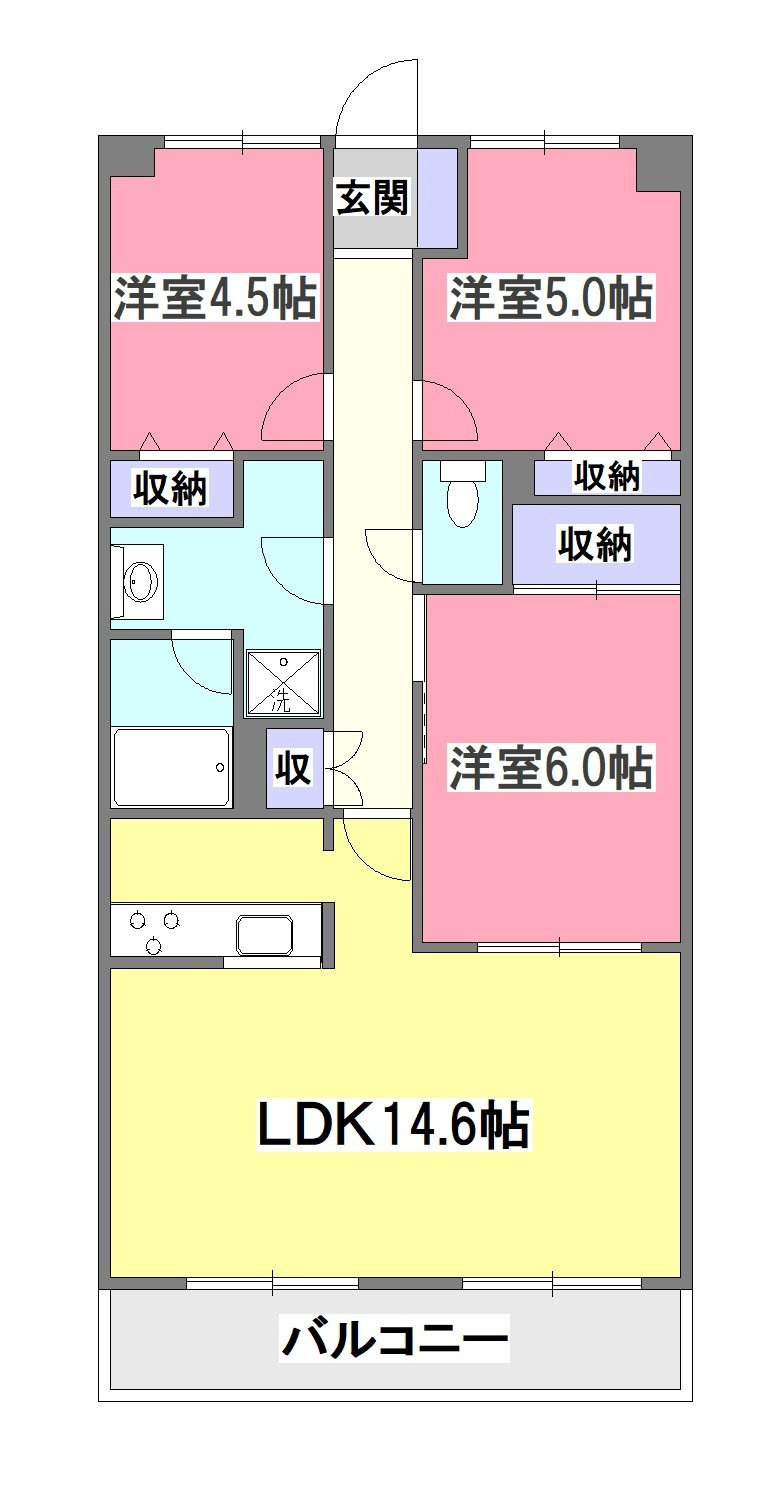 ＪＵＮ青葉町コートの間取り