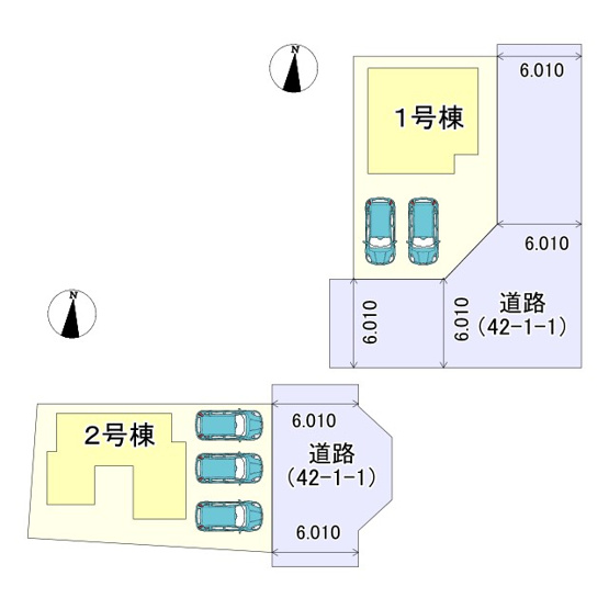 【区画図】 | 姫路市余部区下余部/全２棟