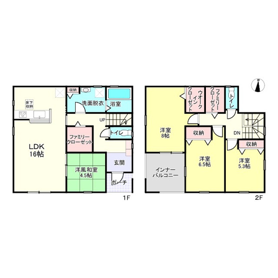 【間取り】 | 姫路市余部区下余部/全２棟